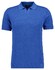 Ragman Melange Resort Collar Short Sleeve Cotton Knit Trui Royal Blue