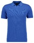 Ragman Melange Resort Collar Short Sleeve Cotton Knit Trui Royal Blue