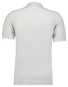 Ragman Melange Resort Collar Short Sleeve Cotton Knit Trui Silver