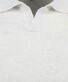 Ragman Melange Resort Collar Short Sleeve Cotton Knit Trui Silver