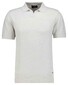 Ragman Melange Resort Collar Short Sleeve Cotton Knit Trui Silver