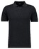 Ragman Melange Resort Collar Short Sleeve Cotton Knit Trui Zwart