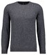 Ragman Mélange Round Neck Merino Cashmere Knit Trui Antraciet
