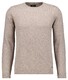 Ragman Mélange Round Neck Merino Cashmere Knit Trui Camel