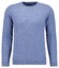 Ragman Mélange Round Neck Merino Cashmere Knit Trui Duivenblauw