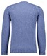 Ragman Mélange Uni Color V-Neck Merino Cashmere Knit Trui Duivenblauw