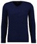 Ragman Mélange Uni Color V-Neck Merino Cashmere Knit Trui Marine