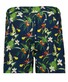 Ragman Multicolor Leaves Floral Pattern Swim Short Blauw-Multi
