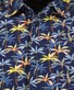 Ragman Pima Cotton Subtle Stretch Palm Tree Short Sleeve Overhemd Marine-Multi