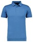 Ragman Pima Cotton Uni Color Polo Bottom Rib Blauw