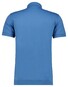 Ragman Pima Cotton Uni Color Polo Bottom Rib Blauw
