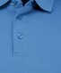 Ragman Pima Cotton Uni Color Polo Bottom Rib Blauw