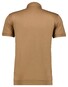 Ragman Pima Cotton Uni Color Polo Bottom Rib Chestnut