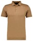 Ragman Pima Cotton Uni Color Polo Bottom Rib Chestnut