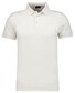 Ragman Pima Cotton Uni Color Polo Bottom Rib Ecru