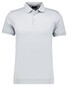 Ragman Pima Cotton Uni Color Polo Bottom Rib Silver