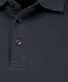 Ragman Pima Cotton Uni Color Polo Bottom Rib Zwart