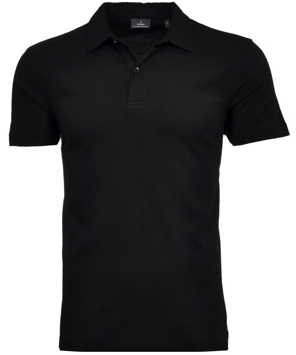 Ragman Pima Cotton Uni Polo Zwart