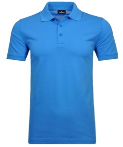 Ragman Piqué Poloshirt Uni No Logo Blauwgrijs