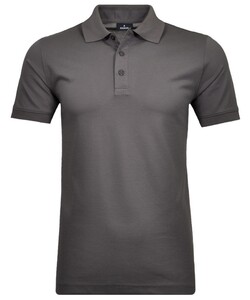 Ragman Piqué Poloshirt Uni No Logo Leisteen