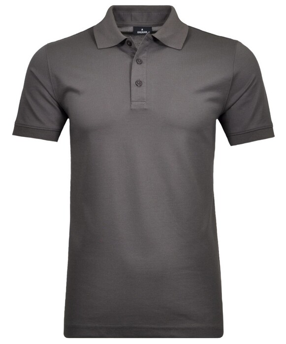 Ragman Piqué Poloshirt Uni No Logo Leisteen