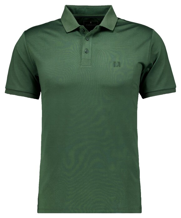 Ragman Piqué Uni Keep Dry Finish Polo Donker Groen
