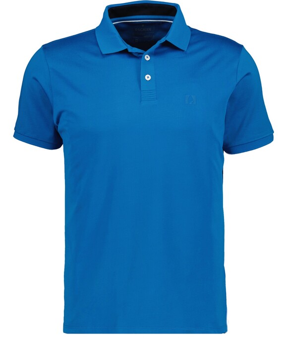 Ragman Piqué Uni Keep Dry Finish Polo Ocean Blue