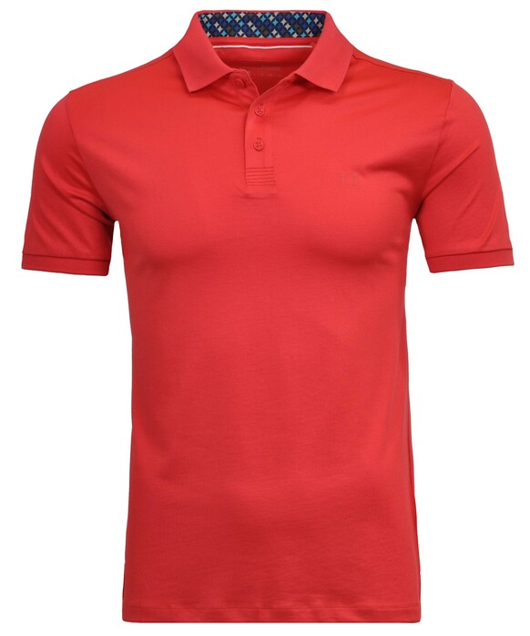 Ragman Piqué Uni Keep Dry Finish Polo Pink Grapefruit