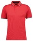 Ragman Piqué Uni Tipping Keep Dry Finish Polo Bright Red Melange