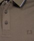 Ragman Piqué Uni Tipping Keep Dry Finish Polo Mocca