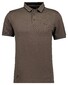 Ragman Piqué Uni Tipping Keep Dry Finish Polo Mocca
