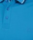 Ragman Piqué Uni Tipping Keep Dry Finish Polo Water Blue