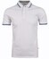 Ragman Piqué Uni Tipping Keep Dry Finish Polo Wit