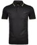 Ragman Piqué Uni Tipping Keep Dry Finish Polo Zwart