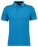 Ragman Pique Uni Tipping Keep Dry Finish Poloshirt Water Blue