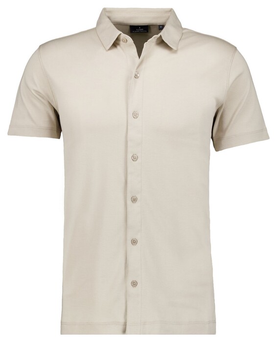 Ragman Polohemd Short Sleeve Pima Cotton Overhemd Bright Beige