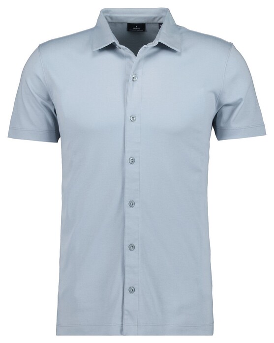 Ragman Polohemd Short Sleeve Pima Cotton Overhemd Silver