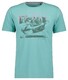 Ragman Rebel Graphic Round Neck Cotton T-Shirt Light Green