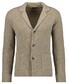 Ragman Rib Knit Cardigan Blazer Vest Camel
