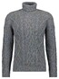 Ragman Rollneck Cable Design Pullover Multicolor