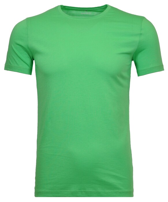 Ragman Round Neck Uni Bodyfit T-Shirt Groen