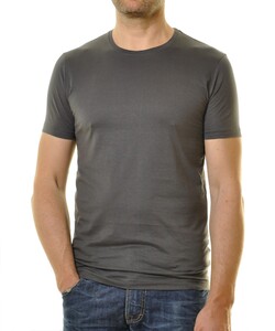 Ragman Round Neck Uni Bodyfit T-Shirt Slate