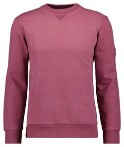 Ragman Round Neck Uni Color Sweat Pullover Anemone