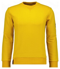 Ragman Round Neck Uni Color Sweat Trui Maisgeel