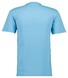 Ragman Serafino Round Neck Uni Pima Cotton T-Shirt Blauw Melange