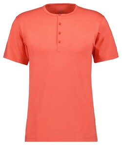 Ragman Serafino Round Neck Uni Pima Cotton T-Shirt Coral