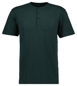 Ragman Serafino Round Neck Uni Pima Cotton T-Shirt Donker Groen