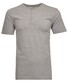 Ragman Serafino Round Neck Uni Pima Cotton T-Shirt Grijs Melange
