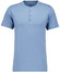 Ragman Serafino Round Neck Uni Pima Cotton T-Shirt Midden Blauw