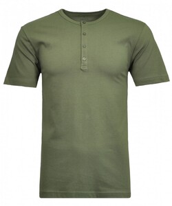 Ragman Serafino Round Neck Uni Pima Cotton T-Shirt Olive